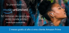 Prueba 1 mes gratis el servicio de Amazon Music