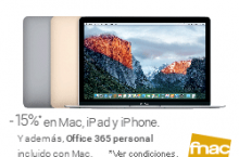 -15% en APPLE + 5% Socios FNAC