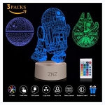 3D LED Star Wars Luz noche R2-D2 + Millennium Falcon por 18,39 €