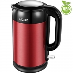Aicok Hervidor eléctrico libre de BPA, 1.7L, 2200W negro por 18,69 €