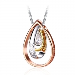 CÓDIGO DESCUENTO!!! Collar J.Rosée Plata Ley 925 Brillante Circonita «Felicidad, Sueño, Amor»‘ por 16.40 €