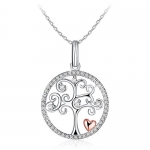 DESCUENTAZO !!!! J.Rosée Collar Mujer Plata de Ley 925 Brillante Circonita «Árbol de la vida» por 14.87€