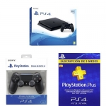 PS4 Slim 500 GB + DualShock adicional + PSN Plus 90 Días por 249 €