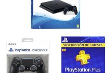 PS4 Slim 500 GB + DualShock adicional + PSN Plus 90 Días por 249 €