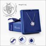 CÓDIGO DESCUENTO !!!! QV4REII4 Collar Mujer, J.Rosée Plata de Ley 925 Brillante Circonita «Dos Inseparables» por 12.67 €