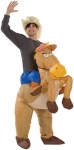 Disfraz de cowboy con caballo hinchable por 23,91 €