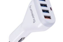Cargador de coche USB de 4 puertos de carga rápida por 15.99€