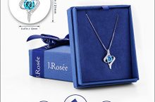 DESCUENTAZO !!!! J.Rosée Collar Mujer Plata de Ley 925 Brillante Circonita»Ángel de la Guarda» por 11.87 €
