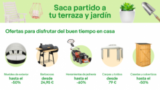 Ofertas en terrazas, muebles de exterior y jardín en Ebay