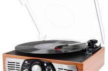 Tocadiscos estéreo con altavoces y graba de vinilo a MP3 por 48,99 €