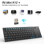 Rii K12+ mini – Teclado QWERTY con touchpad por solo 21,59 €