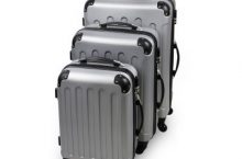 Todeco Juego 3 Maletas ABS 4 ruedas 360 plateadas por 80,99 €