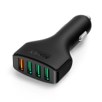 Cargador USB con 4 puertos de color negro Aukey por 17,99€