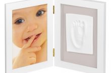 Marco doble para foto y huella de pie, color blanco My Sweet Memories por 17,80€