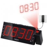 OnLyee 1.8″ LED despertador con Proyección, Radio, USB por 19,99 €