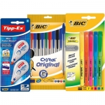 Listado con productos de papeleria para la vuelta al cole