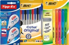 Listado con productos de papeleria para la vuelta al cole