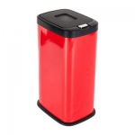 Cubo de basura color rojo de capacidad de 38 litros por 46,99€