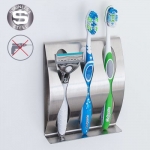 Soporte Cepillo Dientes y Afeitadora Acero Inoxidable Tatkraft por 10.95 €