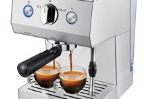 Aicok Cafetera 15 Bares, espresso y cappuccino con vaporizador,1,5 l por 99 €