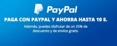 Aliexpress permite pagar con Paypal y con 10$ de descuento de regalo
