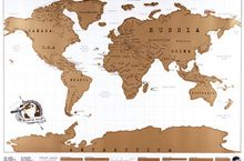 Para los viajeros mapa del mundo para rascar por 5,70 €