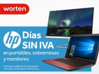 Días sin IVA en HP en portátiles, sobremesas y monitores hasta el próximo 29 de abril