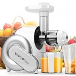 SimpleTaste extractor zumo eléctrico, licuadora, exprimidor de frutas y verduras (blanco) por 52,94 €