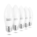 Aigostar Bombilla LED A5 C37, E27, 7 W Pack de 5 por 10,39 €