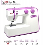 Alfa Máquina Coser Morado, 30 x 19 x 41 cm por 149,99 €