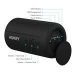 Mini altavoz portátil Aukey con Bluetooth color negro por 12,99 €