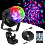 Anpro 15 Colores Luces Discoteca Giratoria,Bola LED por 10,39 €