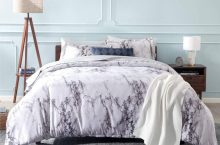 Bedsure Funda Nórdica Cama 90 Mármol 150x220cm con 1 Fundas Almohada 40x75cm por 15,99 €