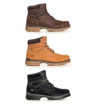 Black Barred Botines Panama Hombre/chico Marrón Negro Plano Cordones Casual por sólo 22,95