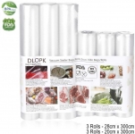 Bolsas Vacío BPA Free 6 Rollos 20x300cm y 28x300cm por 13,59 €