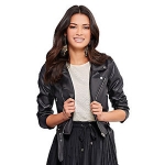 Cazadora cremallera inclinada y bolsillos mujer by Ven 133600 por 23,99 €
