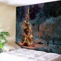 Christmas Tree Snowscape Wall Tapestry