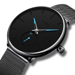 CIVO Reloj Negro Ultra Fino para Hombre Minimalista Cuarzo por 21,59 €