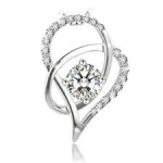 DESCUENTAZO !!!! J.Rosée Plata de Ley 925Brillante Circonita»Amores Dobles» por 12.47€