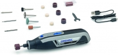 Dremel Lite 7760 Multiherramienta Inalámbrica, Batería de Litio 3.6 V, Kit con 15 Accesorios, Cargador USB, Velocidad 8000-25000 RPM por 69,99 €