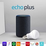 Echo Plus (2.ª generación), color antracita + Philips Hue White Bombilla LED E27 por 109,99 €