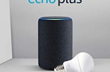 Echo Plus (2.ª generación), color antracita + Philips Hue White Bombilla LED E27 por 109,99 €