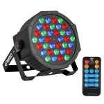 ENKEEO Luz Escenario 36 LEDs RGB Activado Sonidos DMX, 6 Modos y Control Remoto por 19,99 €