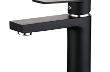 HOMELODY Grifo Lavabo Baño Pintura Negra Monomando por 26,99 €