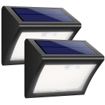 iPosible Luz Solar Jardín, Foco Solar 38 LED 1500mAh 2 Paquetes por 18,23 €