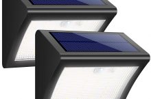 iPosible Luz Solar Jardín, Foco Solar 38 LED 1500mAh 2 Paquetes por 18,23 €