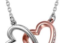 Kami Idea Colgante Corazón Cristal Swarovski, Oro Rosa por 12,99 €