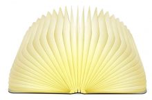 Lixada Libro Lámpara LED Luces Plegables de Madera por 23,99 €