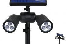Lámparas Solares Jardín Focos Led Exterior con 300 Lúmenes por 16,78 €