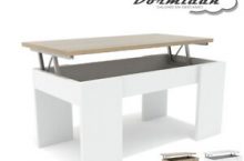 Mesa centro elevable MC-4, salon / comedor, mayor grosor y estabilidad por 36,90 €